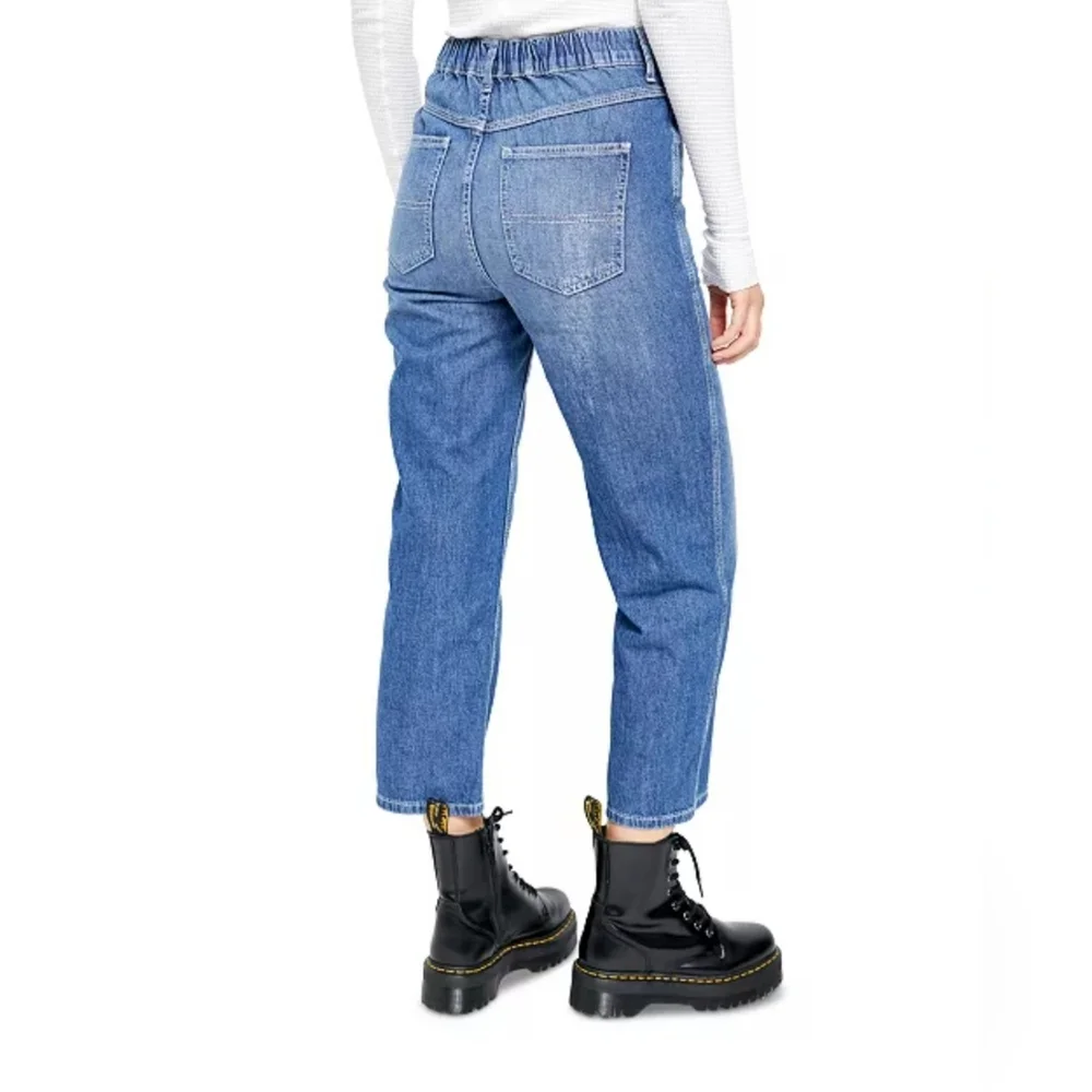 Free People Size‎ M Chloe Baby Barrel Jeans Cropped Ankle Flaw